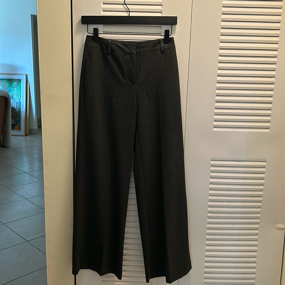 Vintage Body by Victoria Charcoal Gray High Waisted Wide Leg Trousers size O